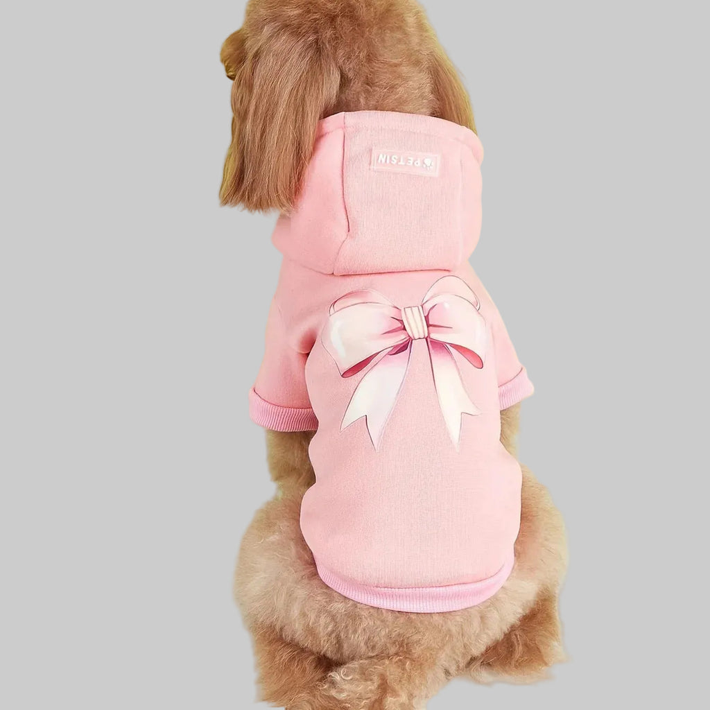 Pink Bow Pet Hoodie