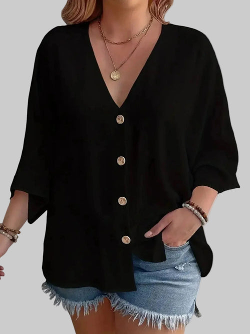 Breezy Button‑Front Summer Top