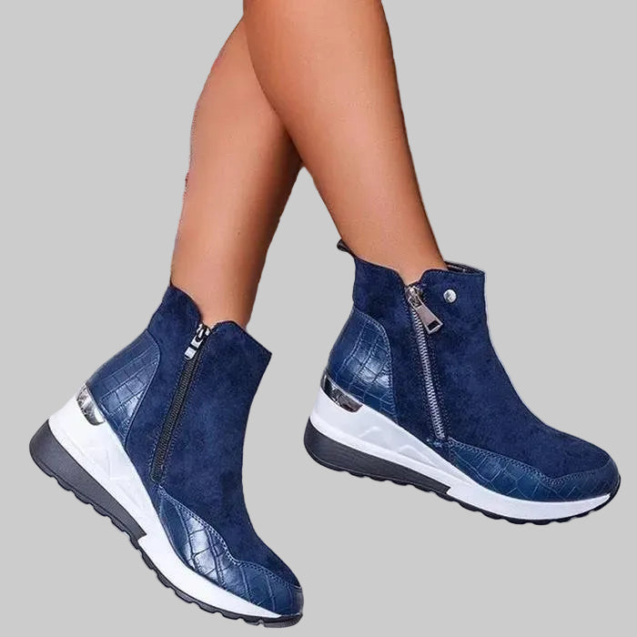 Luxe Wedge Ankle Boots