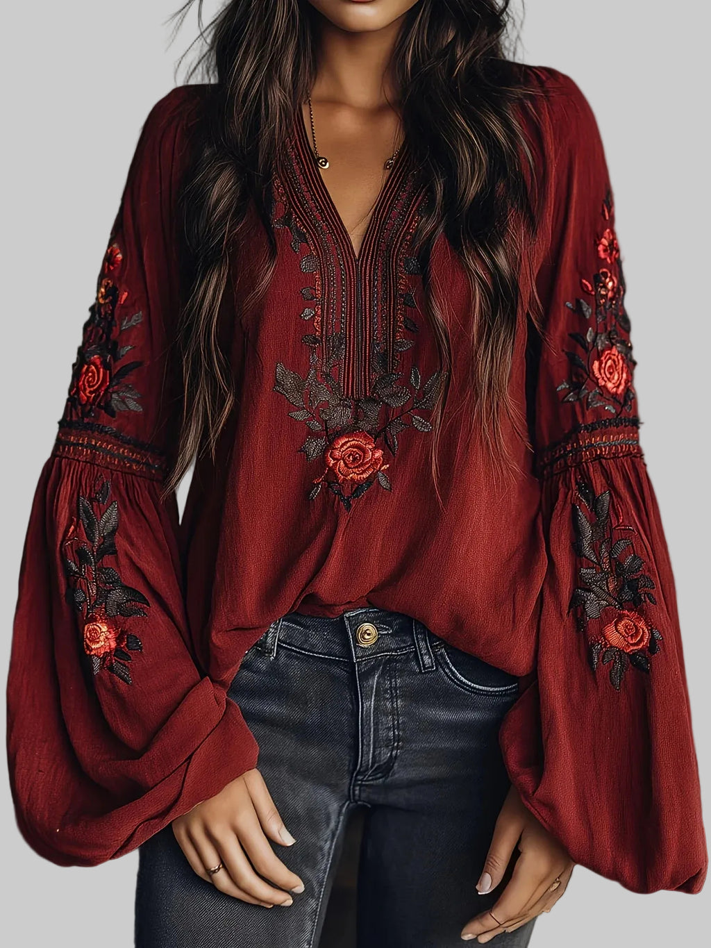 Fearless Bloom Embroidered Blouse