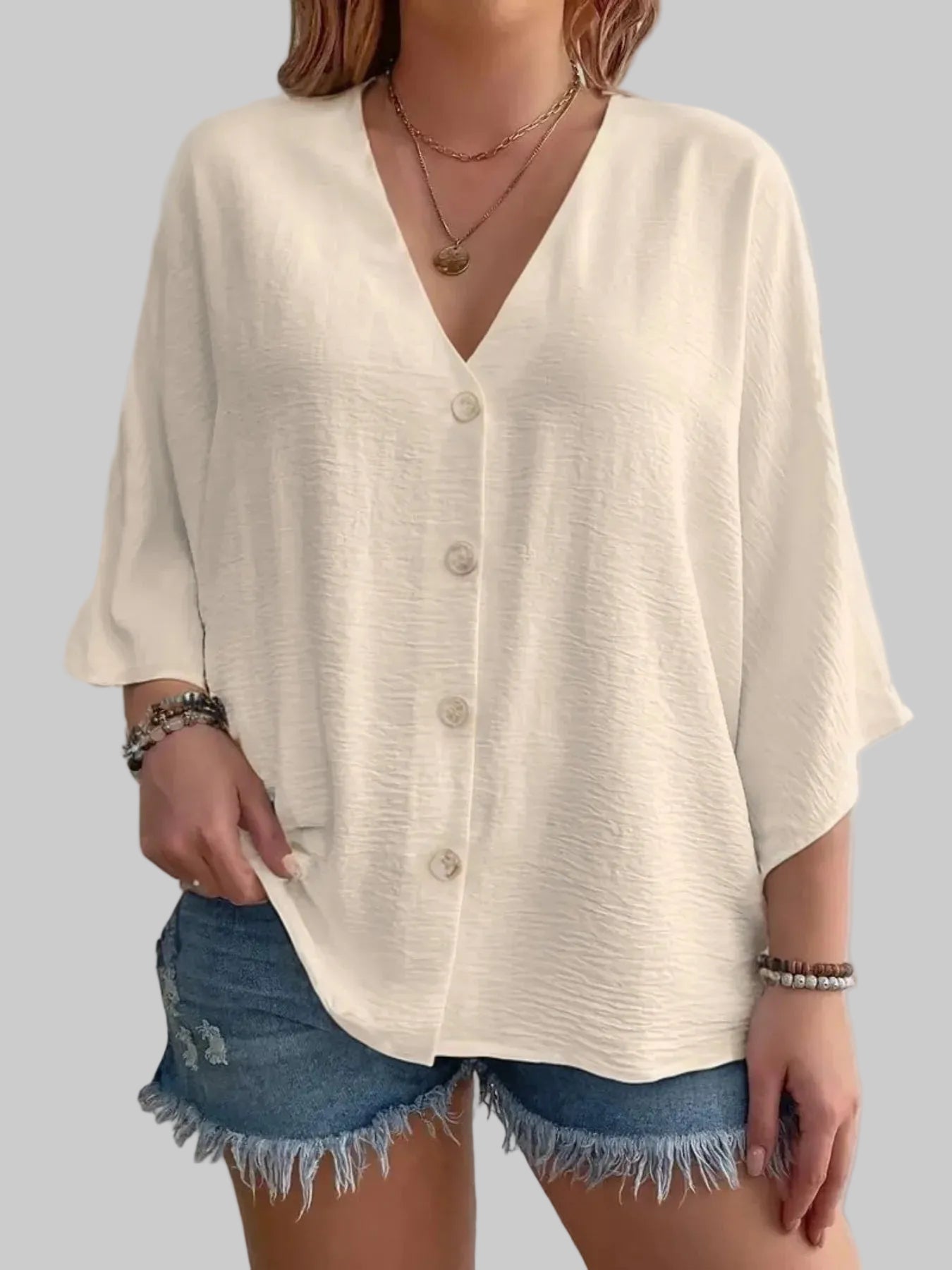 Breezy Button‑Front Summer Top