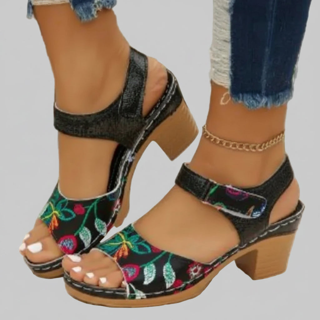 Garden Walk Block Heel