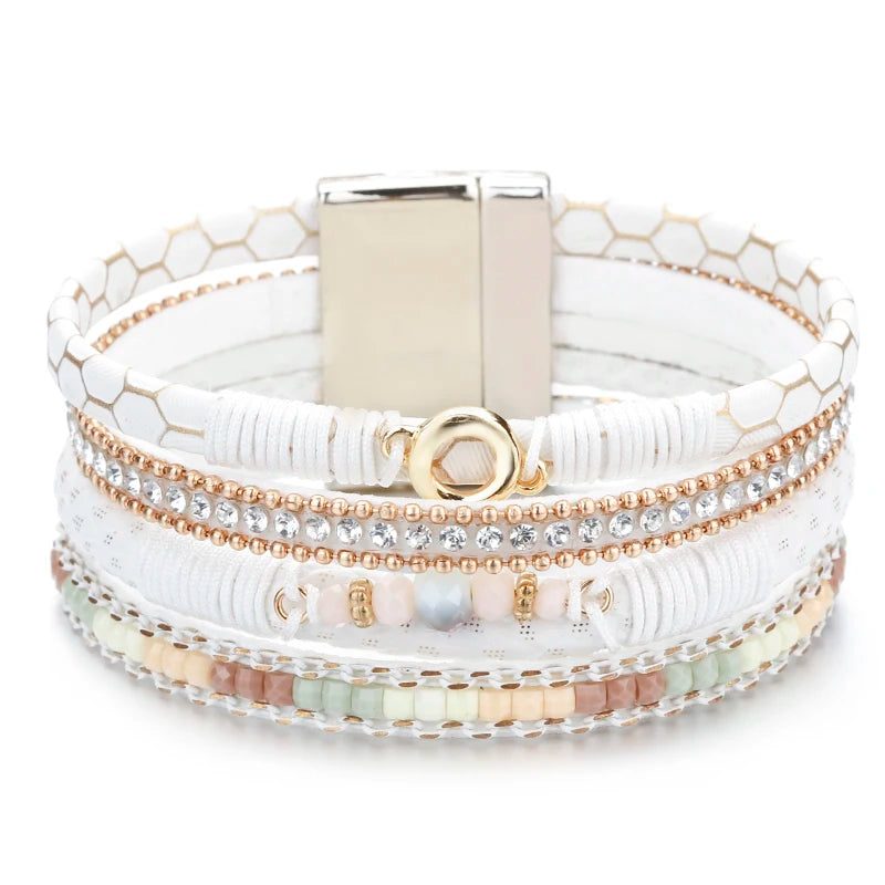 Crystal Glow Multilayer Bracelet