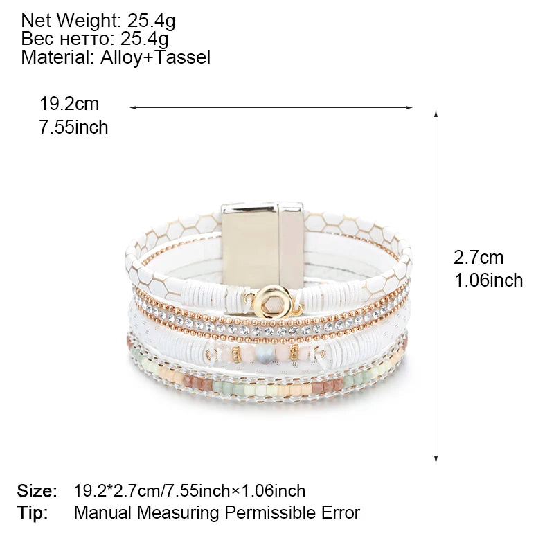 Crystal Glow Multilayer Bracelet