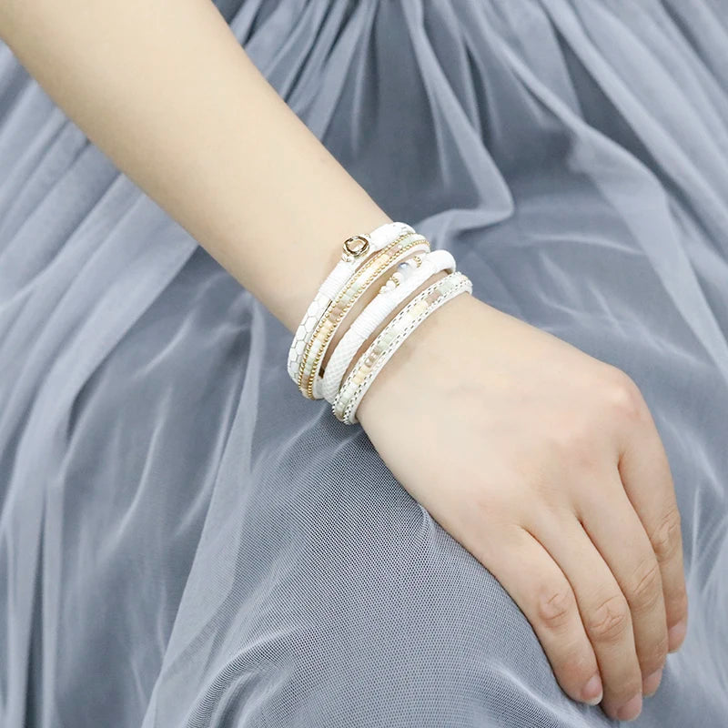 Crystal Glow Multilayer Bracelet