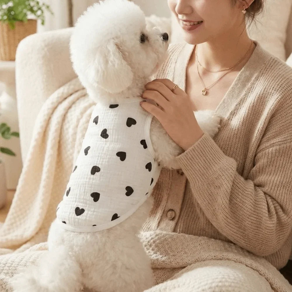 Heart Pup Sleeveless Pet Tee