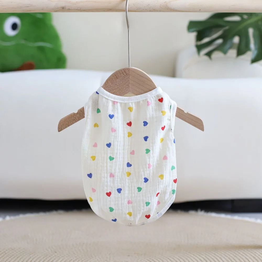 Heart Pup Sleeveless Pet Tee