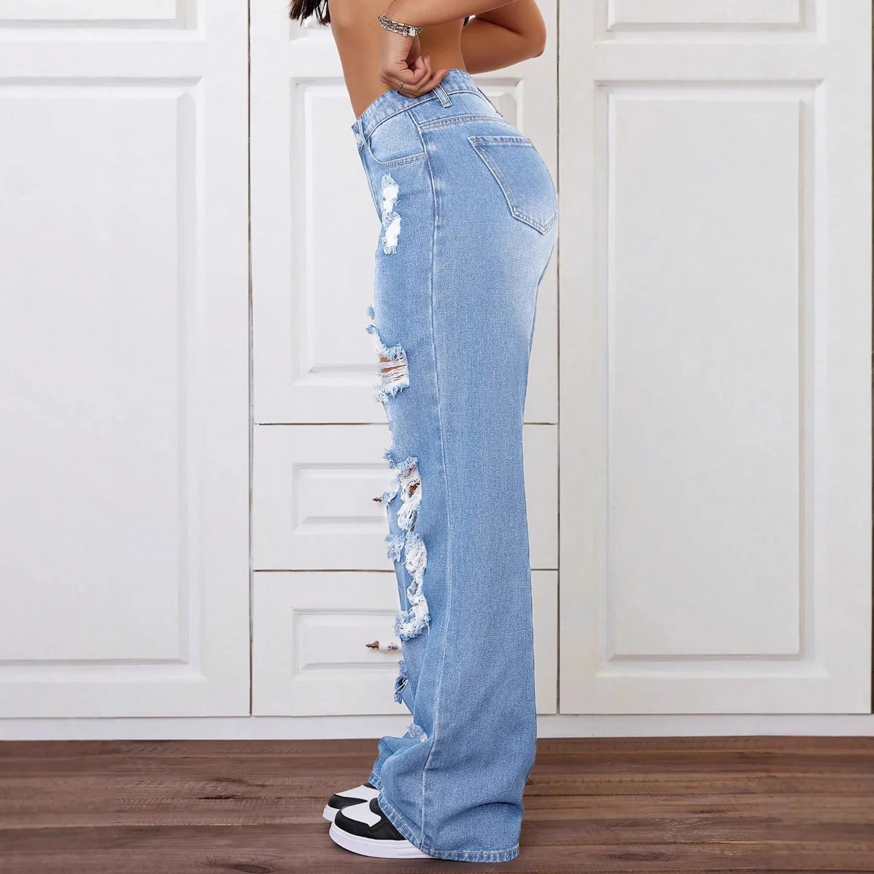 Fearless Rip High-Waisted Jeans