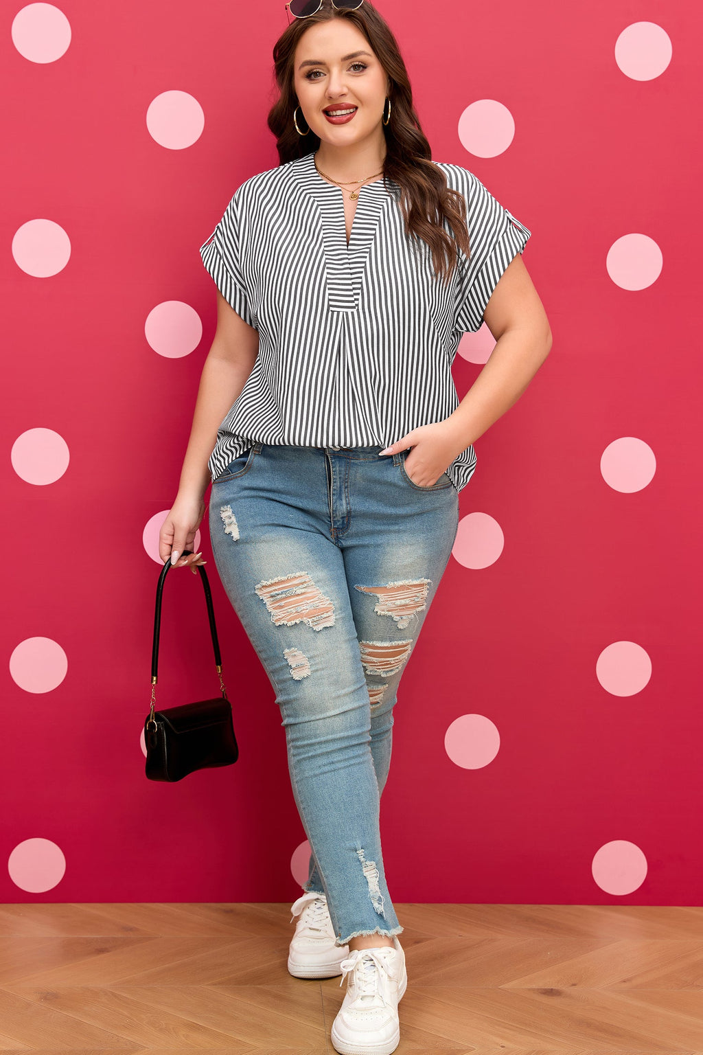 Fearless Stripe Flow Blouse