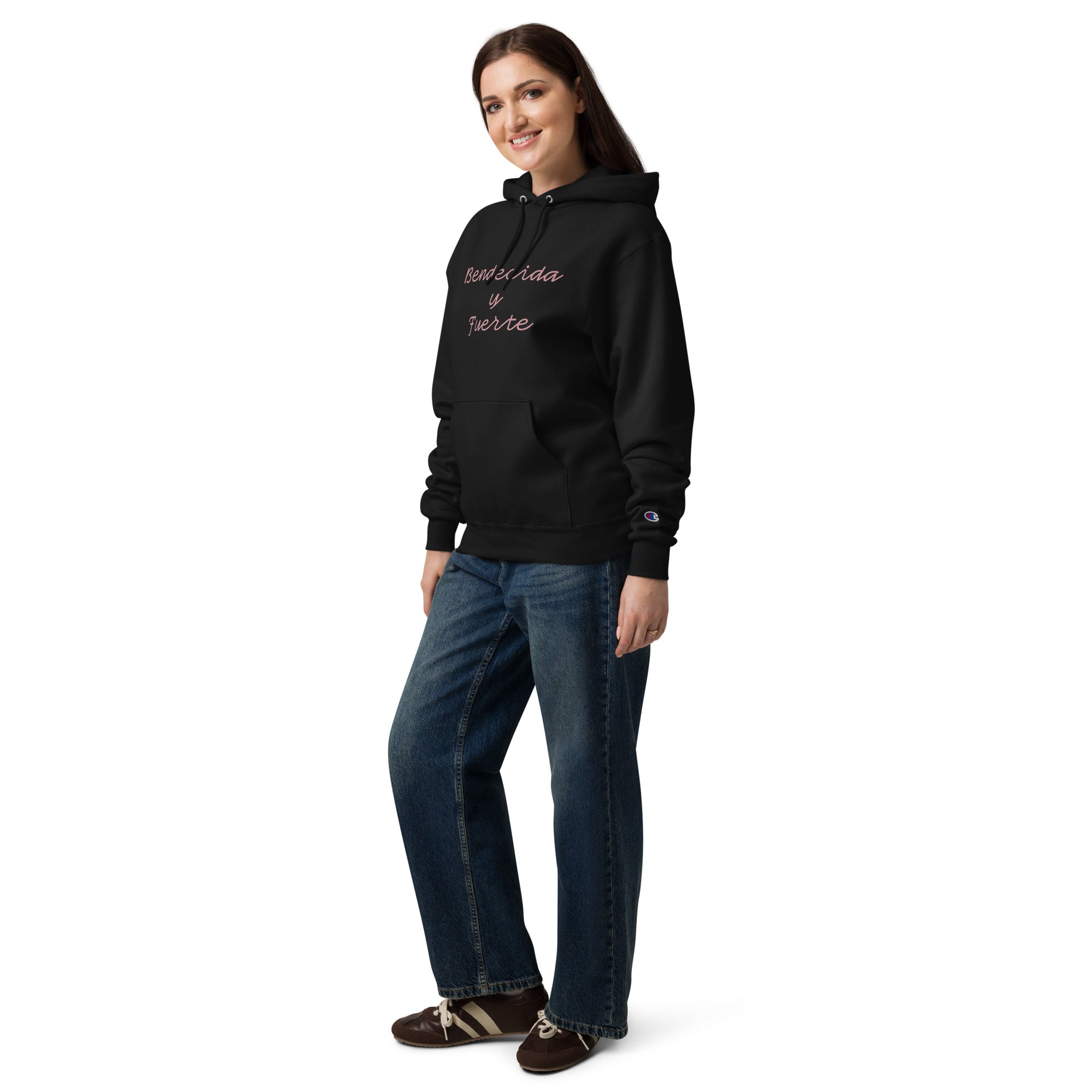 Bendecida y Fuerte Hoodie