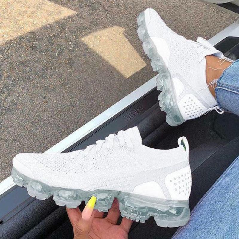 White Flying Woven Breathable Sneakers