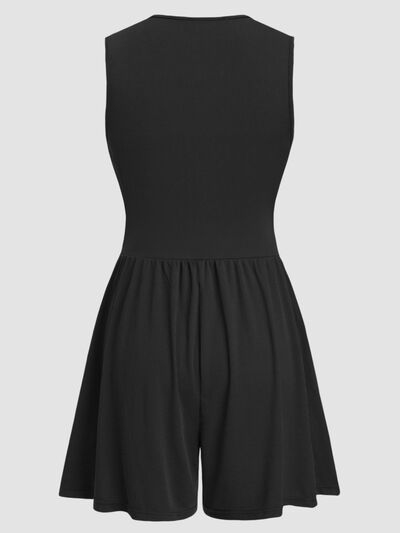 Fearless Ruched Plunge Romper
