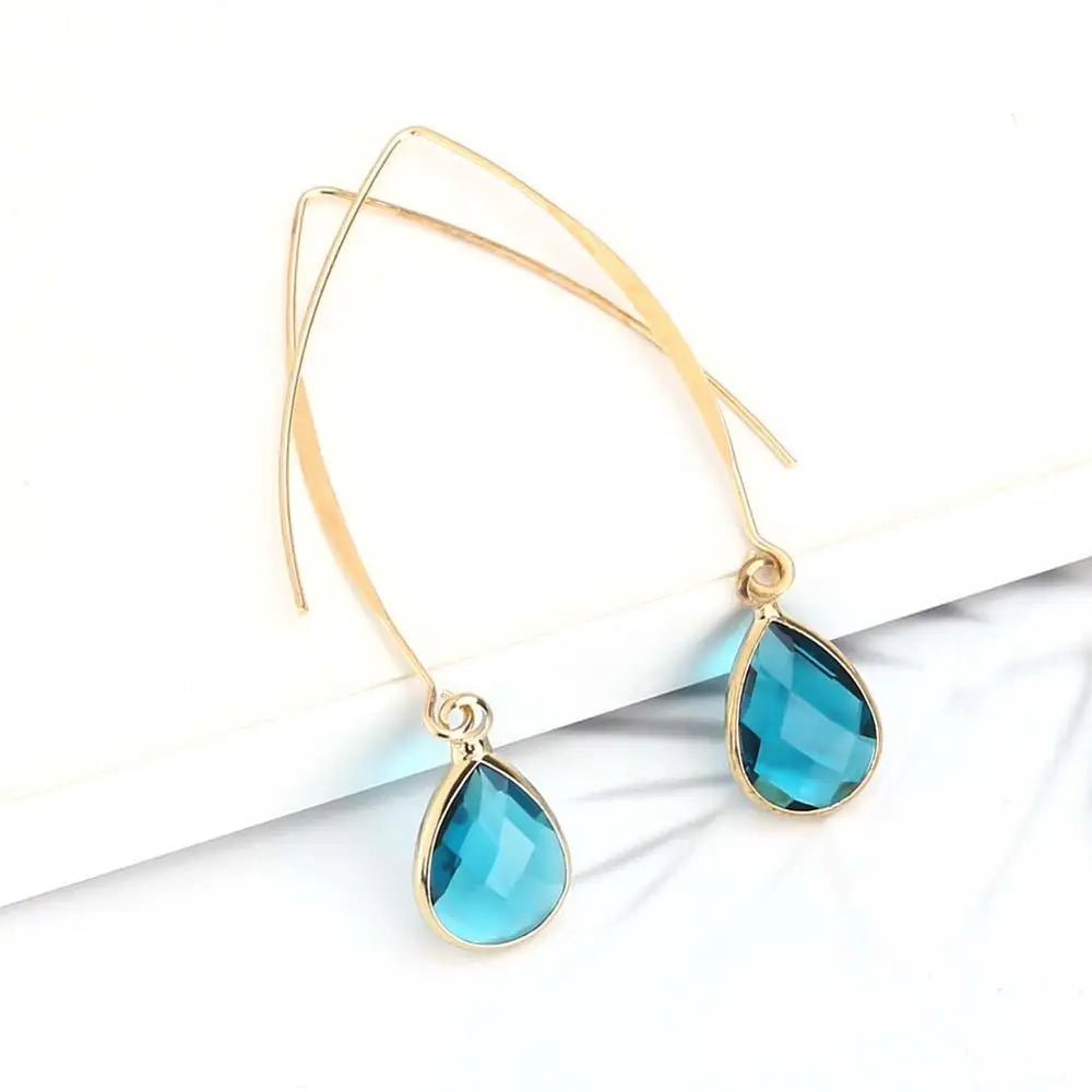 Rosé Druzy Drop Earrings