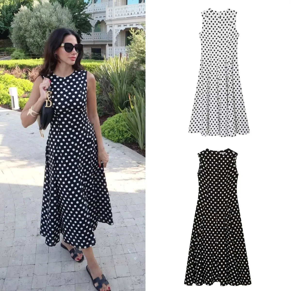 Dot About You Sleeveless Dress