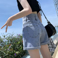 Sunny Day Rolled Denim Shorts