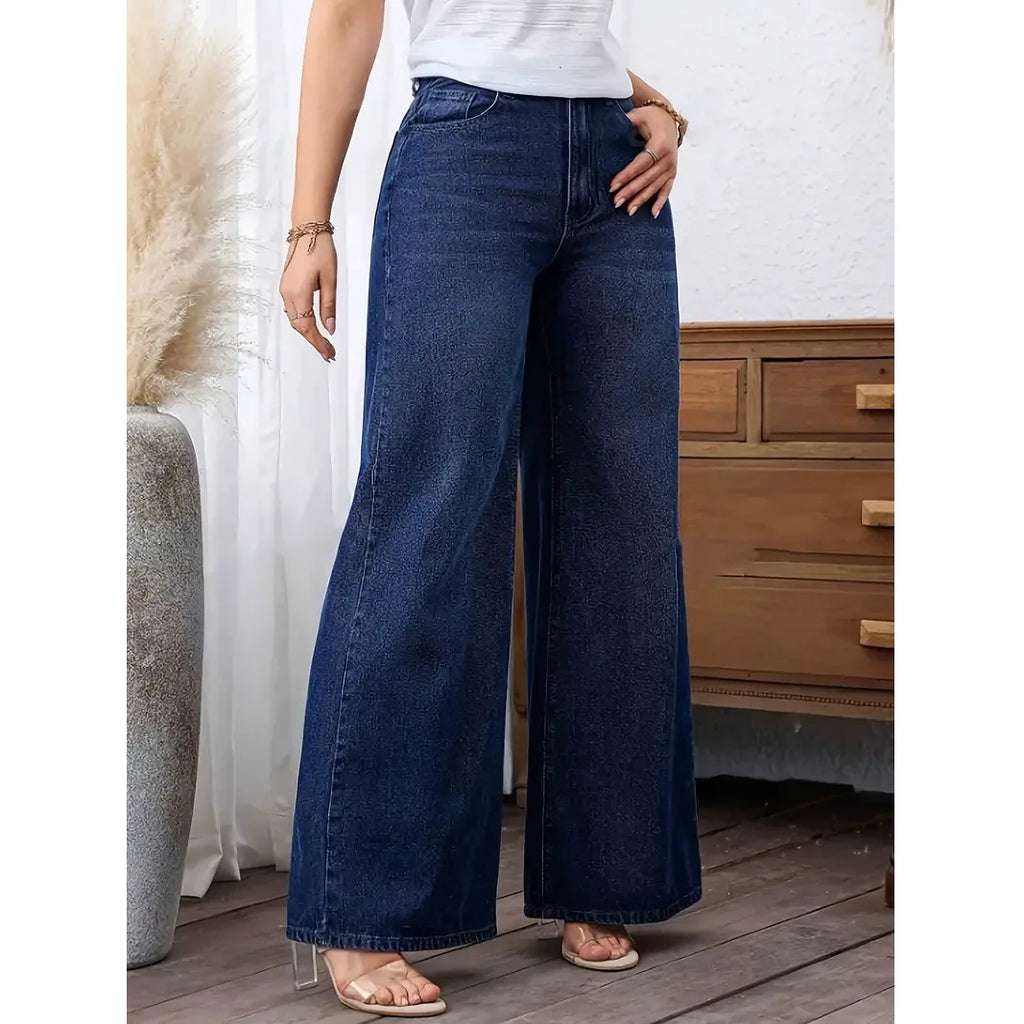 Fearless High‑Rise Wide‑Leg Jeans