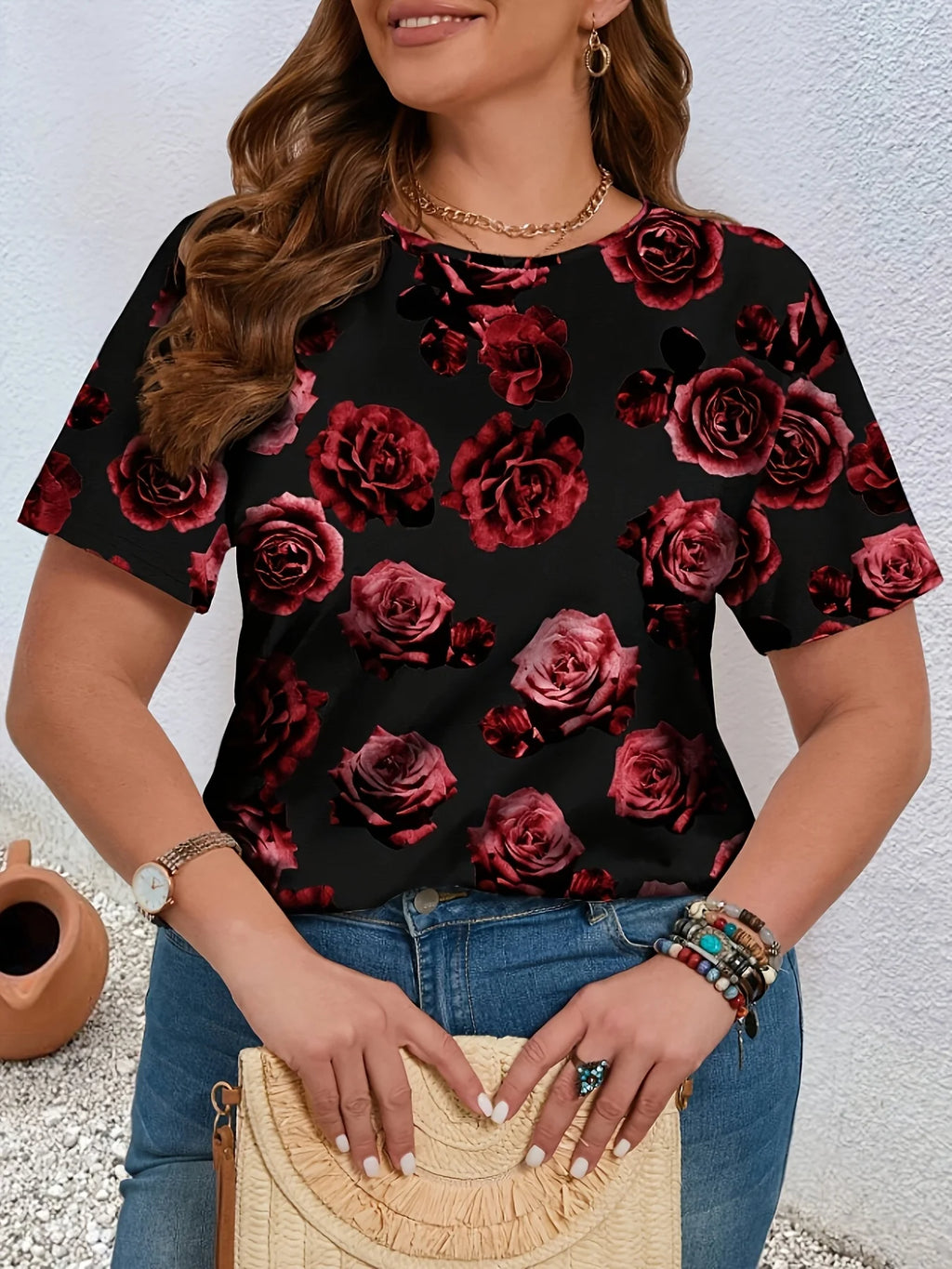Rosabella Noir Statement Tee