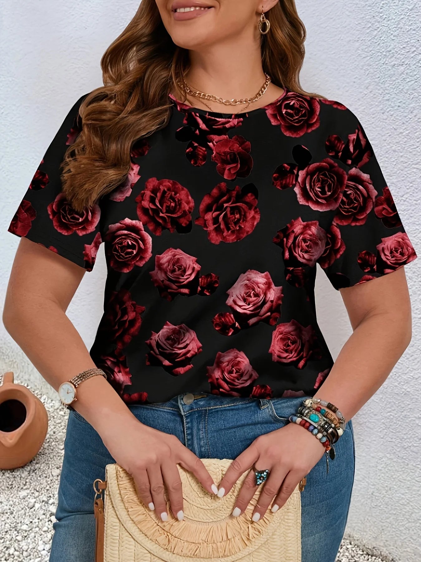 Rosabella Noir Statement Tee