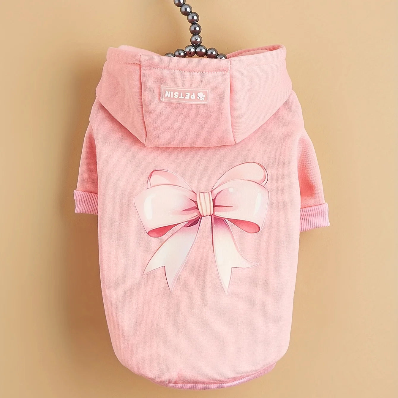 Pink Bow Pet Hoodie