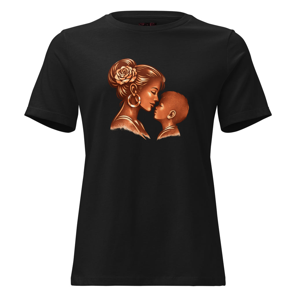 Mother & Child Copper Silhouette Tee