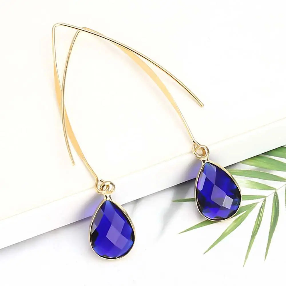 Rosé Druzy Drop Earrings