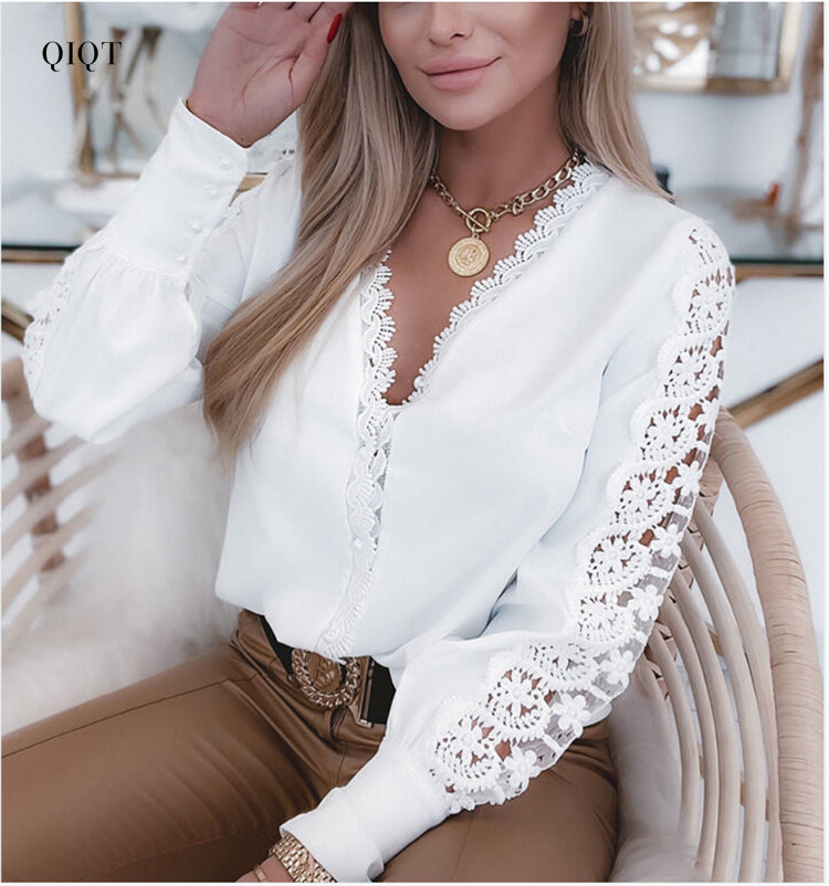 Lace Whisper Elegant Blouse
