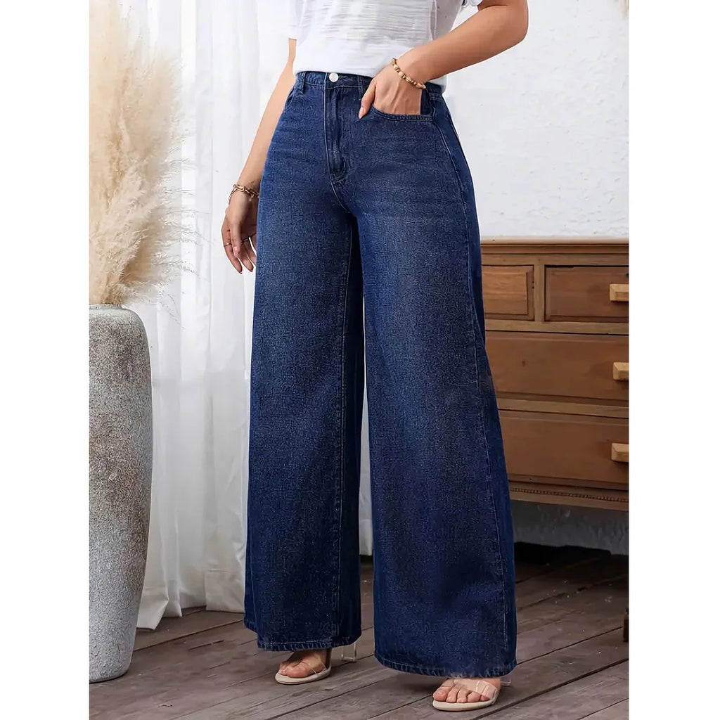 Fearless High‑Rise Wide‑Leg Jeans