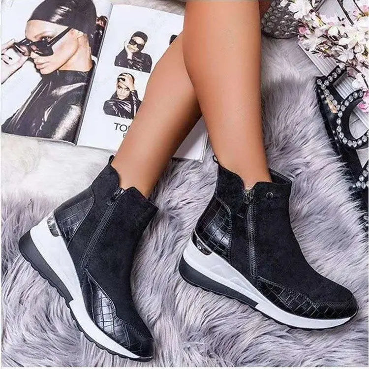 Luxe Wedge Ankle Boots