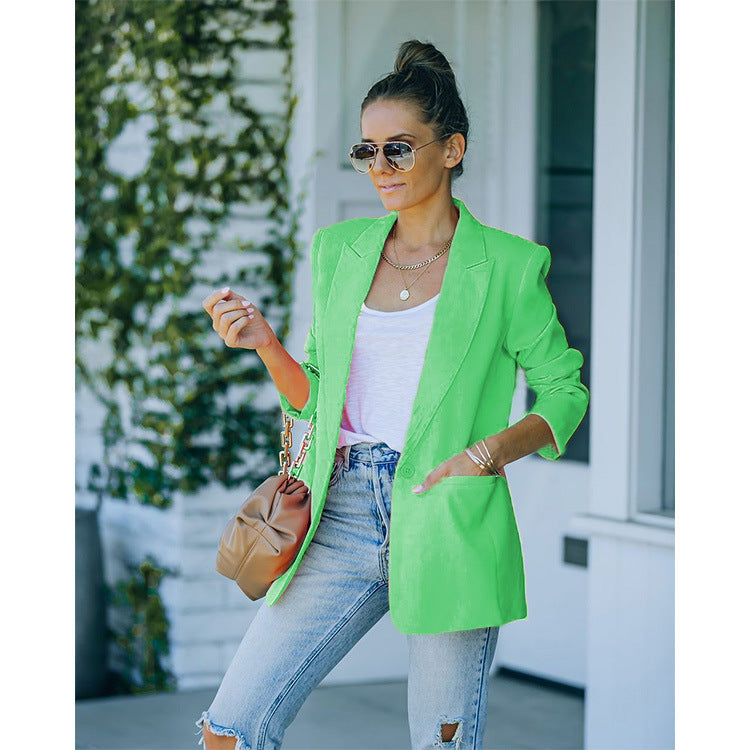 Fearless Spring Power Blazer Set – Bold Colors, Luxe Fit, Two-Piece Statement