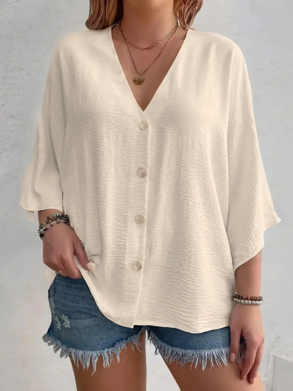 Breezy Button‑Front Summer Top