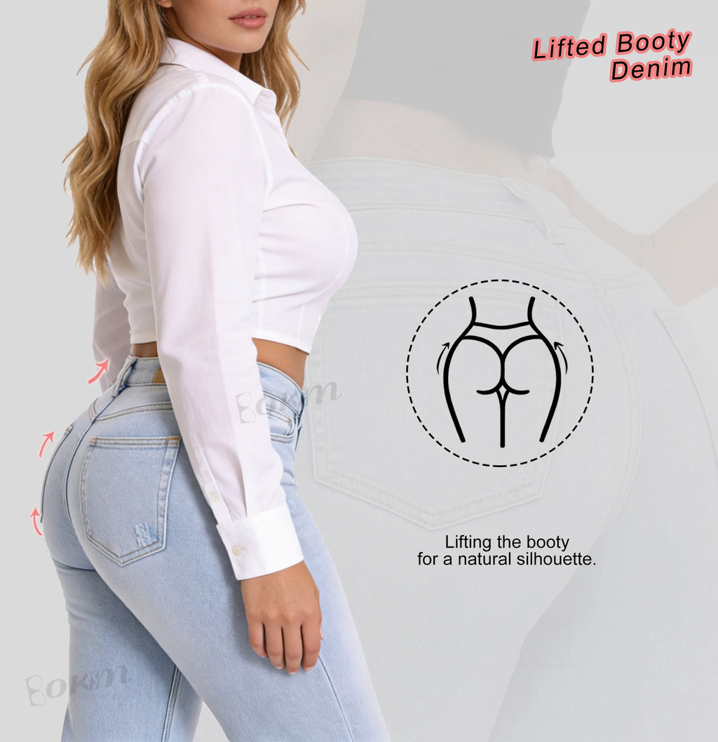 Tummy‑Control Sculpt Jeans