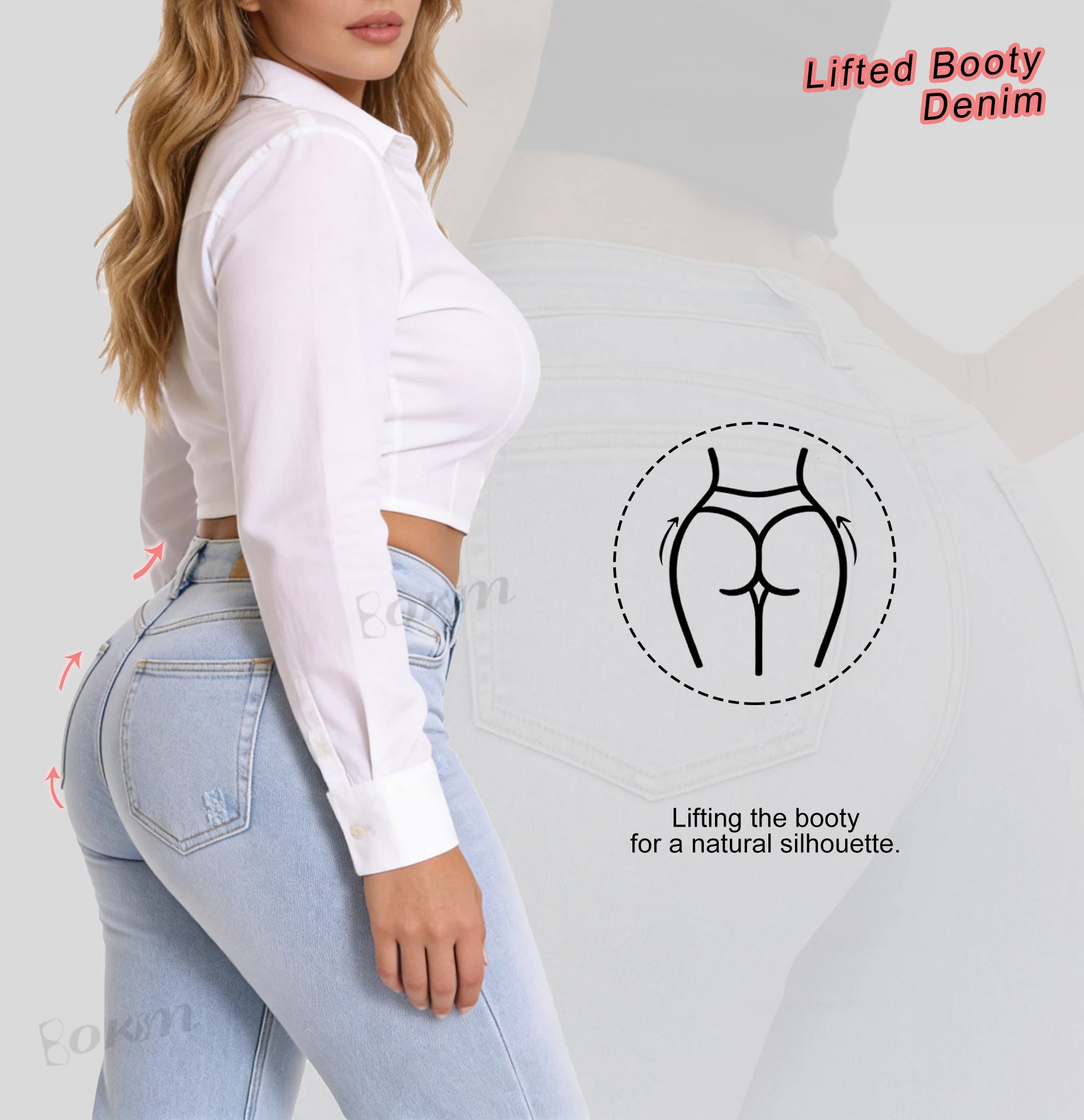 Tummy‑Control Sculpt Jeans