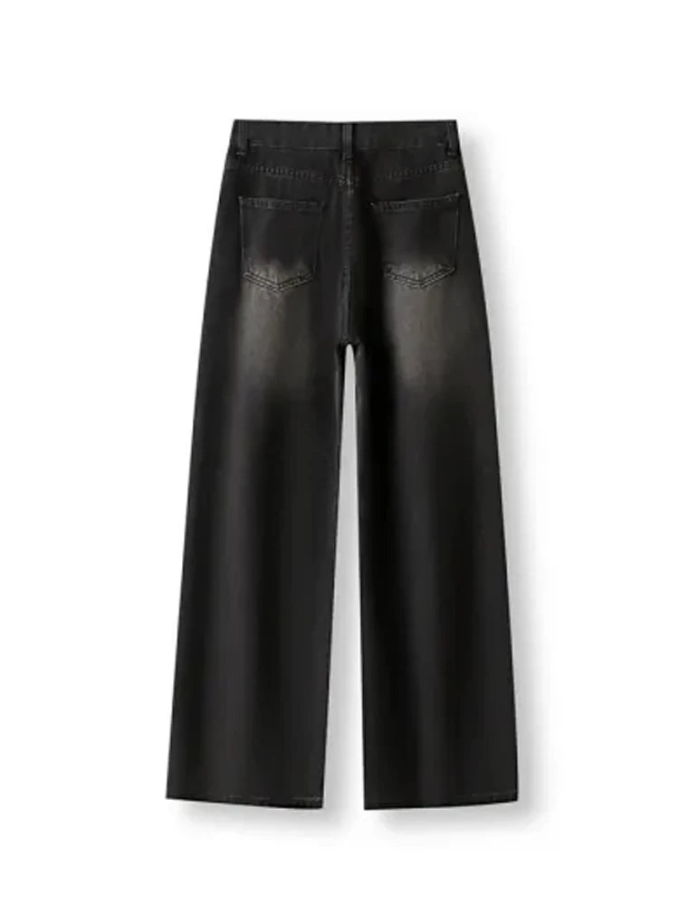 Midnight Authority Wide-Leg Jeans