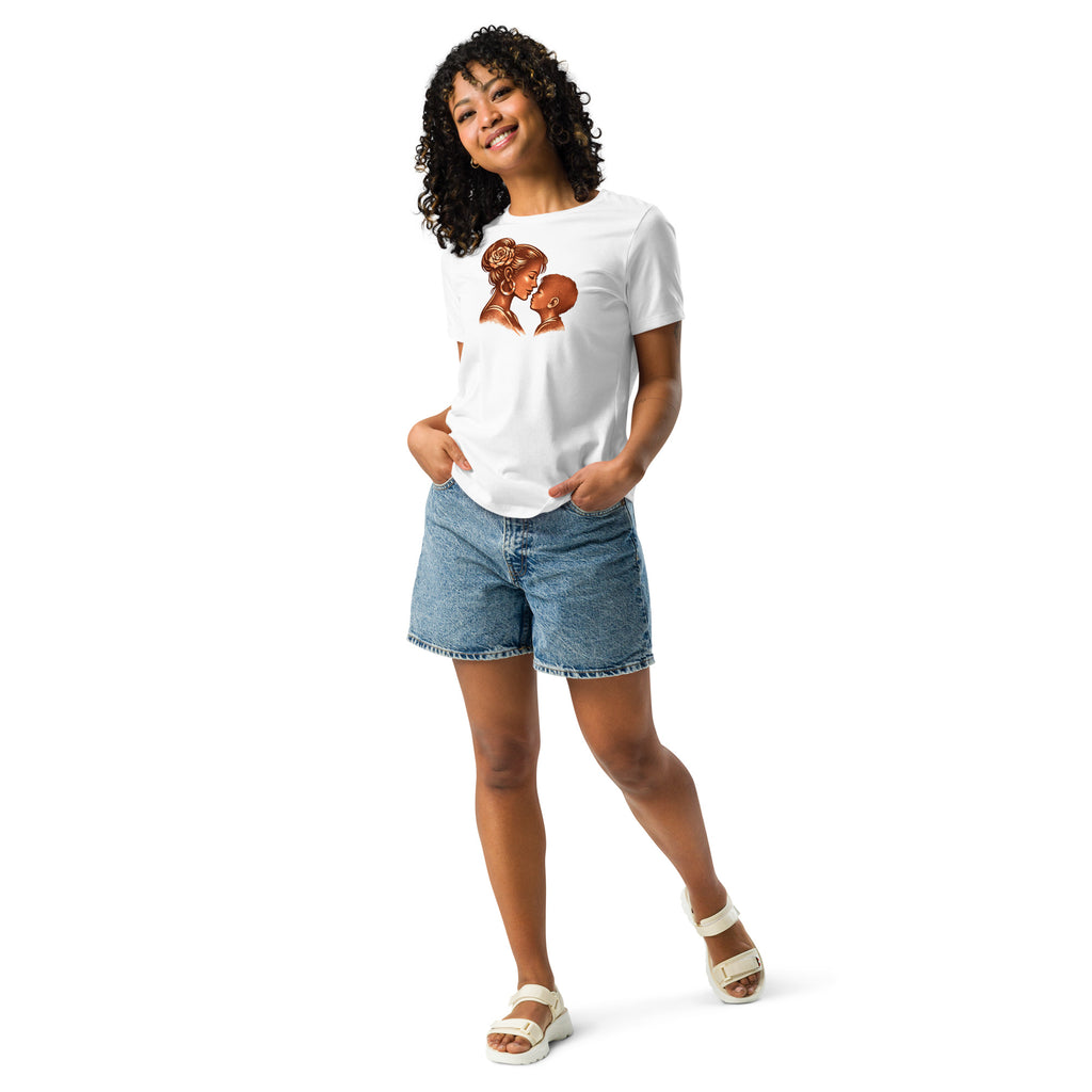 Mother & Child Copper Silhouette Tee
