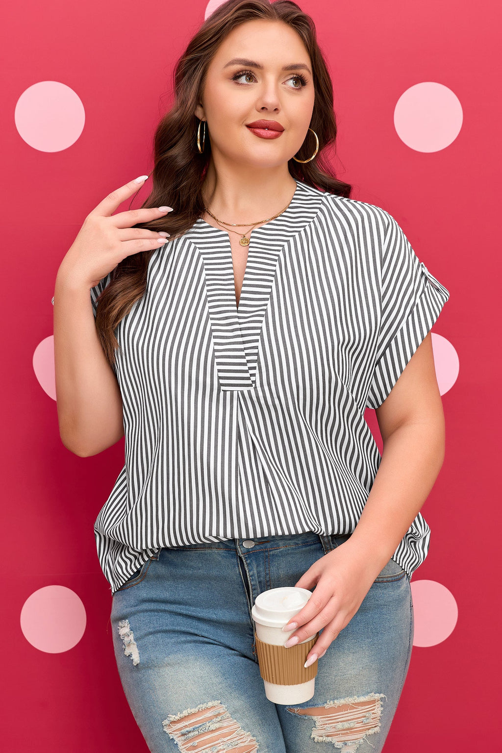 Fearless Stripe Flow Blouse