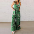 DenimBloom Wide-Leg Overalls