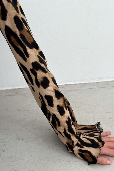 Fearless Leopard Backless Mini Dress