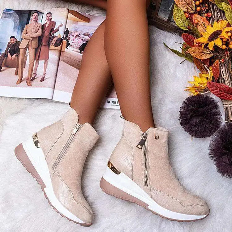 Luxe Wedge Ankle Boots