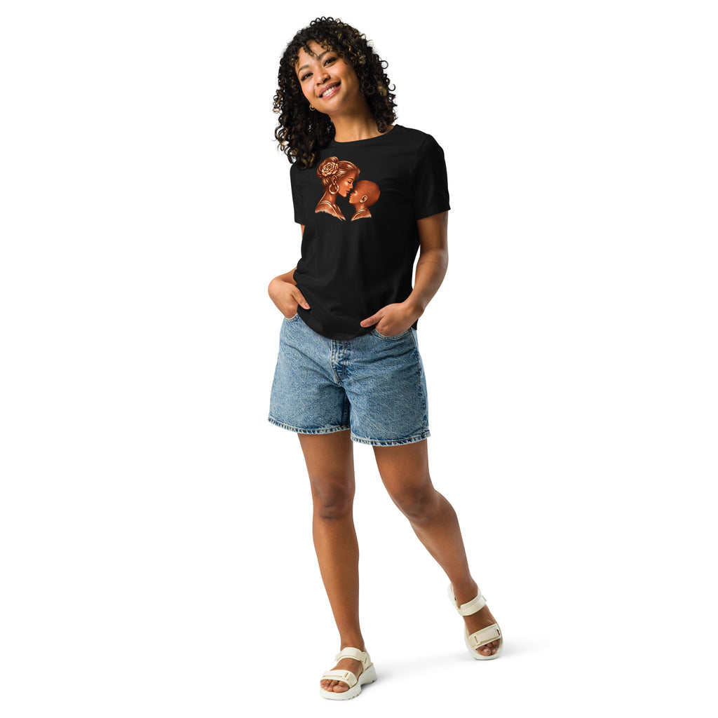 Mother & Child Copper Silhouette Tee