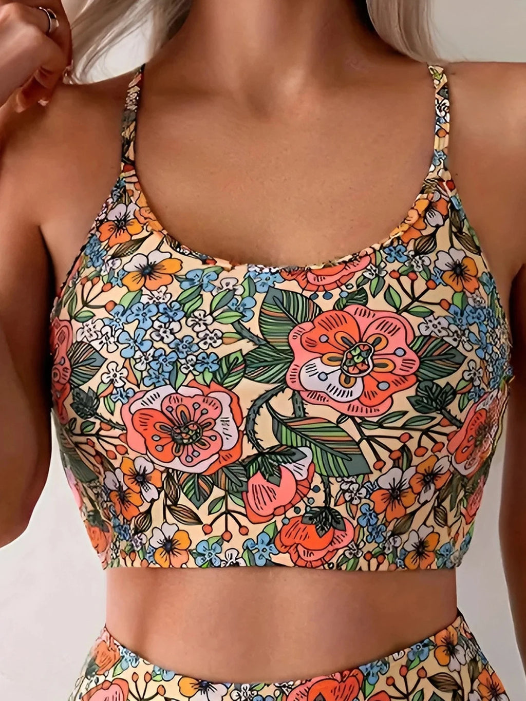 Tropical Bloom Two‑Piece Set