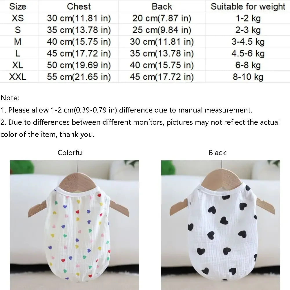 Heart Pup Sleeveless Pet Tee