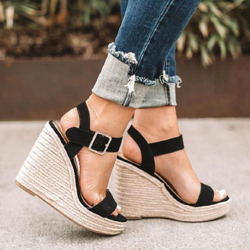 Fearless Summer Woven Wedge Sandals