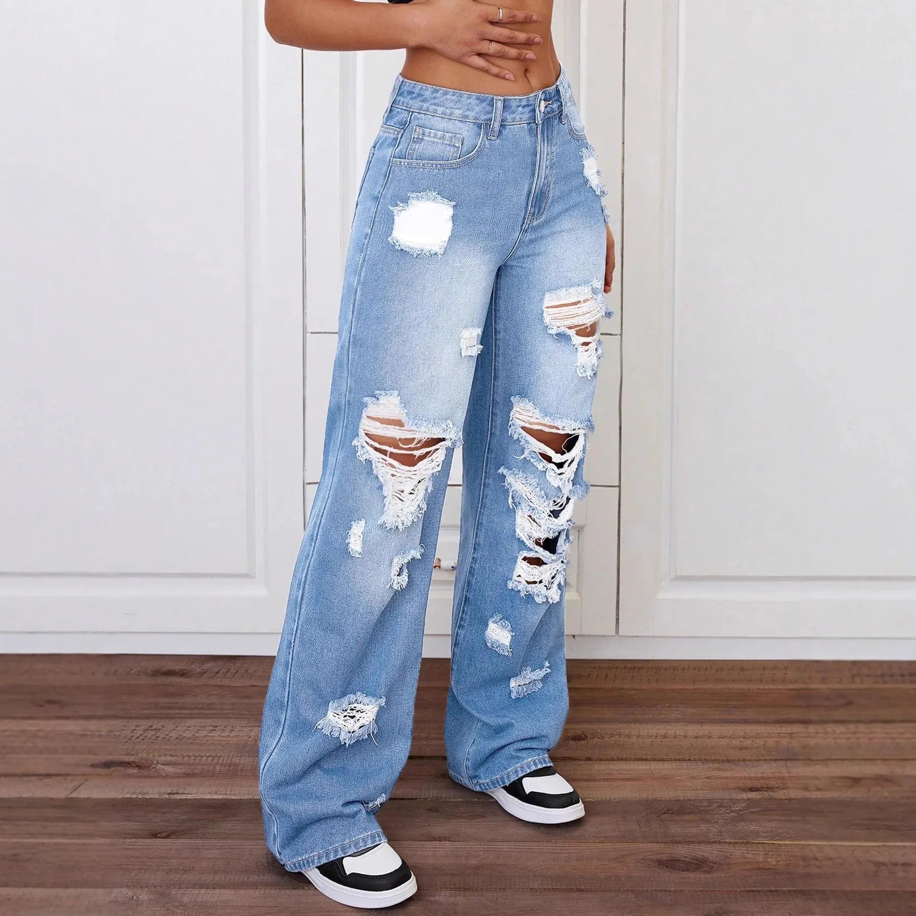 Fearless Rip High-Waisted Jeans