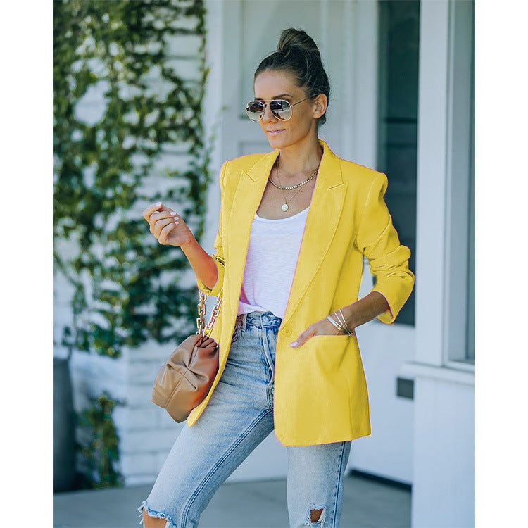 Fearless Spring Power Blazer Set – Bold Colors, Luxe Fit, Two-Piece Statement