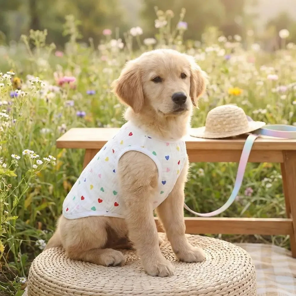 Heart Pup Sleeveless Pet Tee