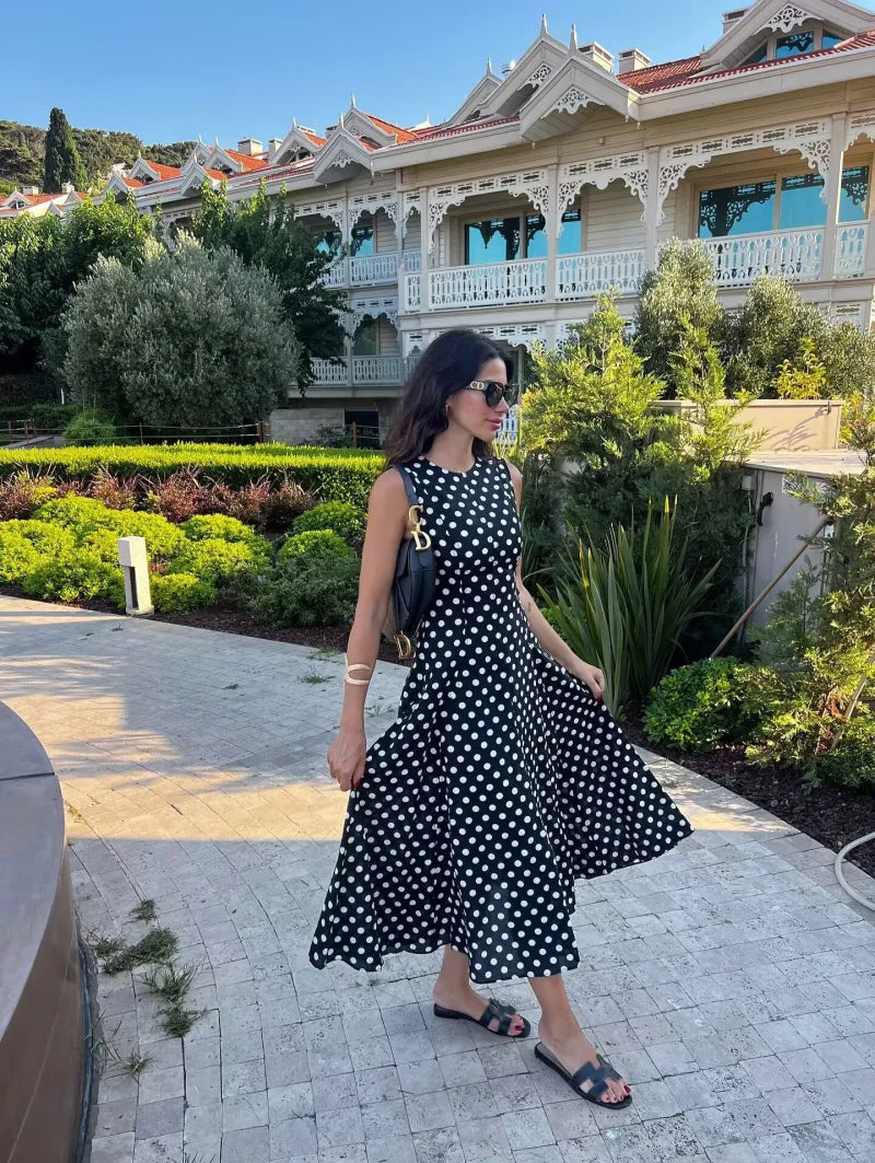 Dot About You Sleeveless Dress