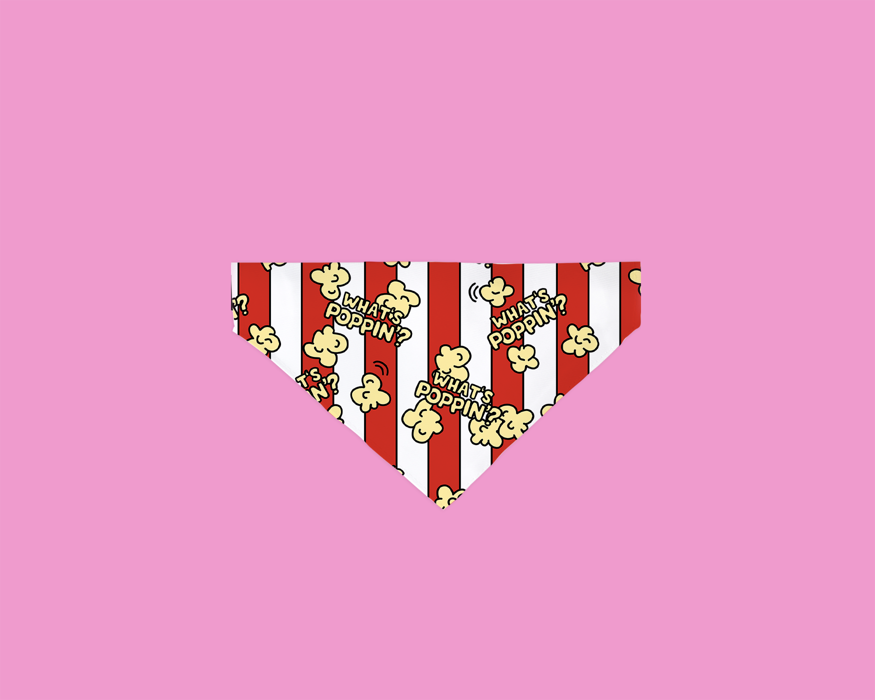 “What’s Poppin’?” Popcorn Pup Bandana