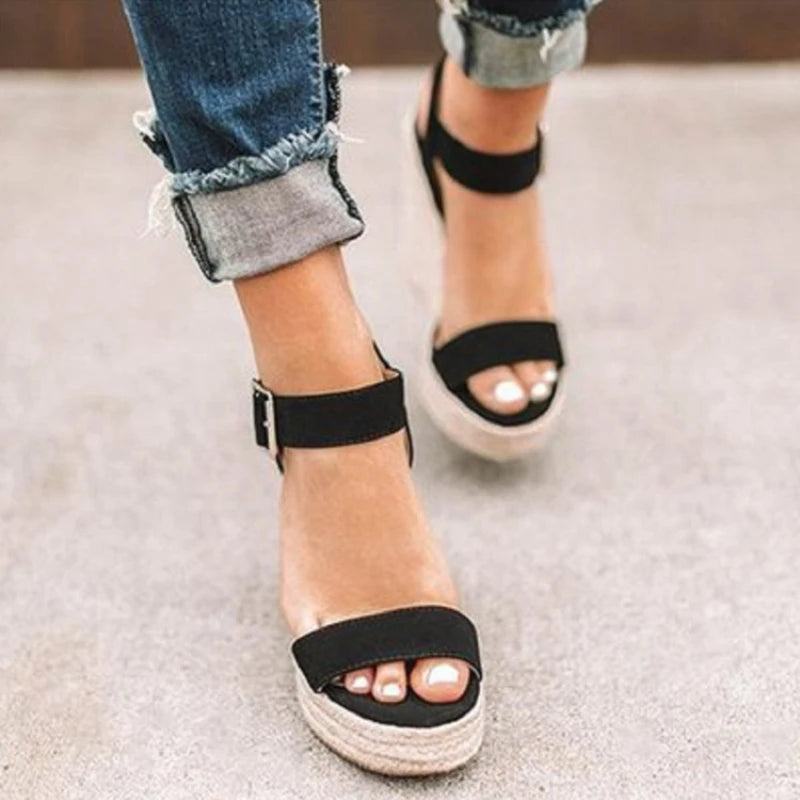 Fearless Summer Woven Wedge Sandals