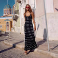 Fearless Polka Dot Ruffle Maxi Dress