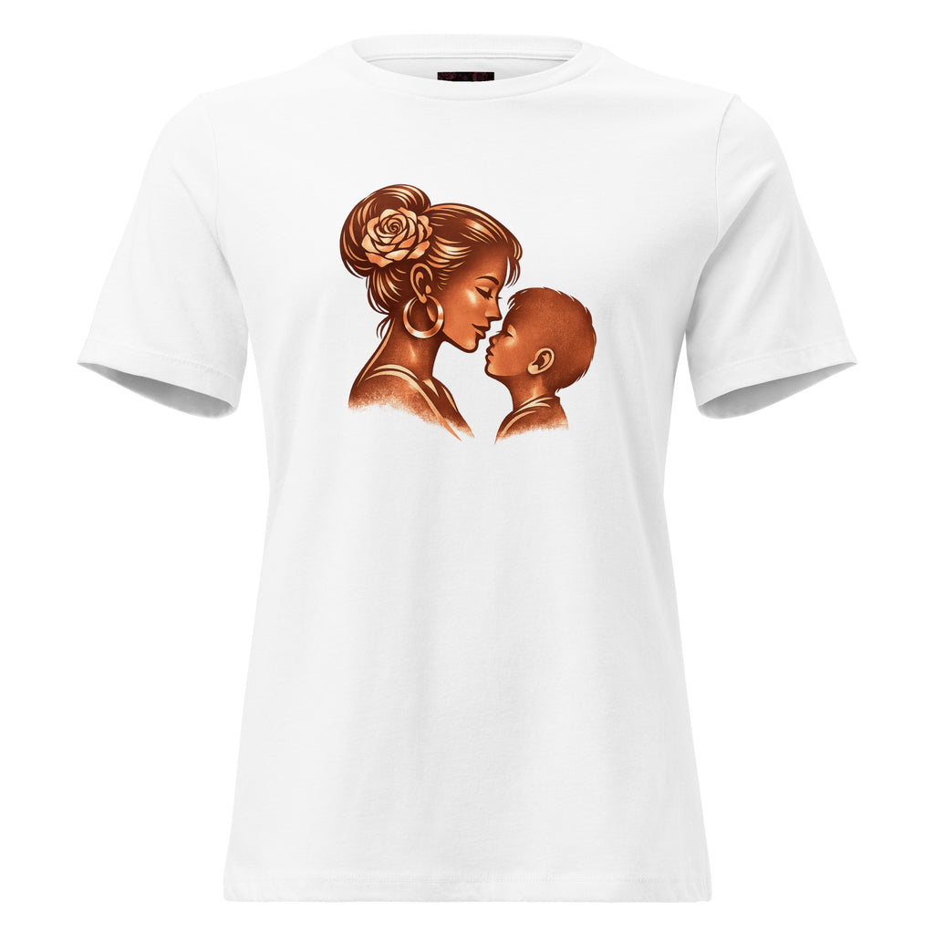 Mother & Child Copper Silhouette Tee